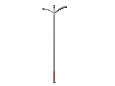Combined street light, mains street light, road lighting 3d model