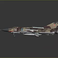 Camouflage Military Fighter Jet Model With Number 85 And Red Star Emblem