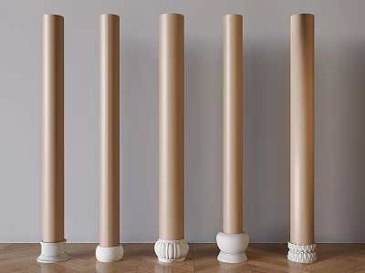 Chinese Style Stone Pier Pillar Stone Drum Wooden Pillar Foundation Stone Chinese Style Pillar Foundation Wooden Pillar 3d model