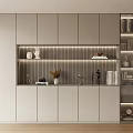 Modern Bookcase Interior Design With Lighting Decorative Items And Books
