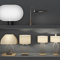 New Chinese-style Table Lamp Combination 3d model