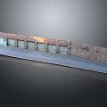 Industrial Brick Wall Building With Multiple Roll-up Doors And Front Flat Area