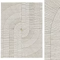 Modern Square Carpet 3d model
