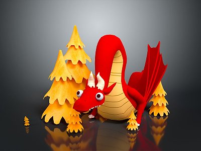 Modern Toy Chinese Dragon 3d model