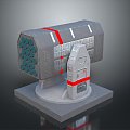 laser tower turret turntable sci-fi tower defense game tower defense sci-fi turret game turret game turret 3d model