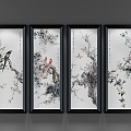 New Chinese Decorative Painting 3d model