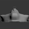 Sleek Silver Futuristic Concept Car With Aerodynamic Design And Smooth Body Surface