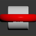 Household Red Horseshoe Magnet With White Base And Clear Labels