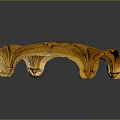 Furniture Carved Wood Decorative Panel With Intricate Floral Pattern Design