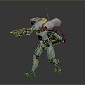 Mech Warrior Mech Soldier Machine Battlearm Mechanical Battlearm Machine Fighter Robot 3d model