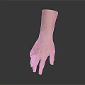 Realistic Human Hand Model Featuring Detailed Skin Texture and Lifelike Fingers