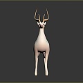 Modern Cartoon Deer Deer Animation Deer 3d model