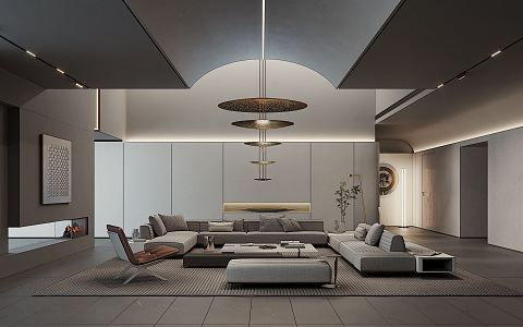 Minotti living room 3d model