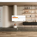 Storage Rack Bookshelf Decorative Rack 3d model