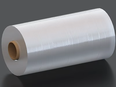 Transparent Plastic Wrapping Film Roll For Daily Household Packaging Supplies 3d model