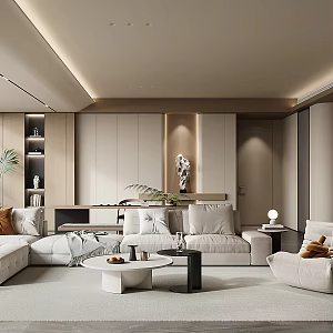 Living room decoration cabinet 3d model