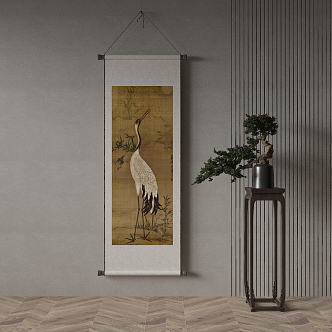 New Chinese Animal Painting Decorative Painting 3d model