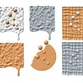 Metallic Textured Wall Decor With Decorative Spheres And Diverse Shapes