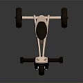 Wooden Kids Tricycle Featuring Black Wheels Seat And Simple Design For Children