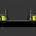 Modern Passenger Ferry Design With Upper Deck Seats And Yellow Accents