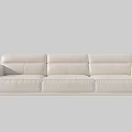 Comfortable Modern Beige Single Sofa With Soft Fabric And Sleek Design 3d model