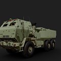 High mobility rocket launcher vehicle 3d model