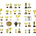 Trophy combination 3d model
