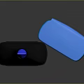 Black Marker Pen With Blue Tip And Blue Eraser For Daily Stationery Use
