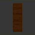 Classic Wooden Decorative Cabinet With Open Shelves Three Drawers And Storage Design
