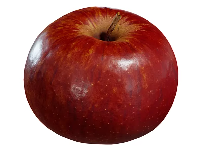 Fresh Ripe Red Apple With Shiny Skin And Juicy Texture For Healthy Snack 3d model