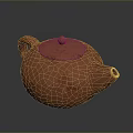 Terracotta Clay Teapot With Handle And Spout For Daily Household Use