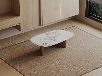 Modern coffee table model