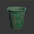 Plastic Bucket Plastic Bucket Pot Container 3d model