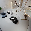Modern Duplex Living Room Interior Design With Staircase Hanging Chandelier Sofa And Plants
