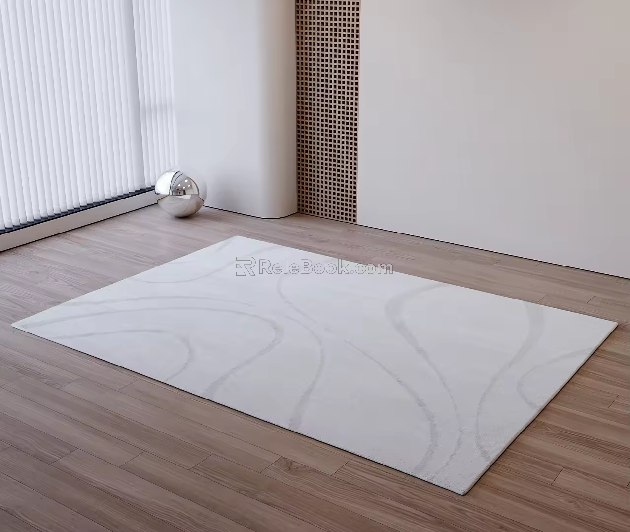 Modern Square Carpet 3d model