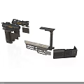 Industrial Metallic Mechanical Components Featuring Structural Brackets Panels And Frames