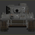 Modern Tank Tiger Tank Military Vehicle 3d model