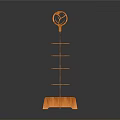 Unique Wooden Shelf With Leaf Design And Multiple Layers For Home Decor