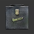 Durable Textured Leather Case with Metal Lock Handle and TeslaLife Logo