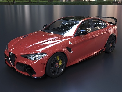 Alfa Romeo Giulia Supercar sports car 3d model