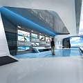 Modern Tobacco And Liquor Store Interior With Wine Shelves And Displays