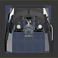 Advanced Spacecraft Cockpit Interior With Control Panels And Ergonomic Astronaut Seats