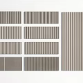 Wall board wave board decorative board gypsum board background board modeling board 3d model
