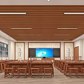 Classroom Painting and Calligraphy Classroom 3d model