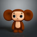 The image focuses on a cartoon monkey with large ears, not a train, so it's impossible to generate a train-themed title based on the provided picture information.