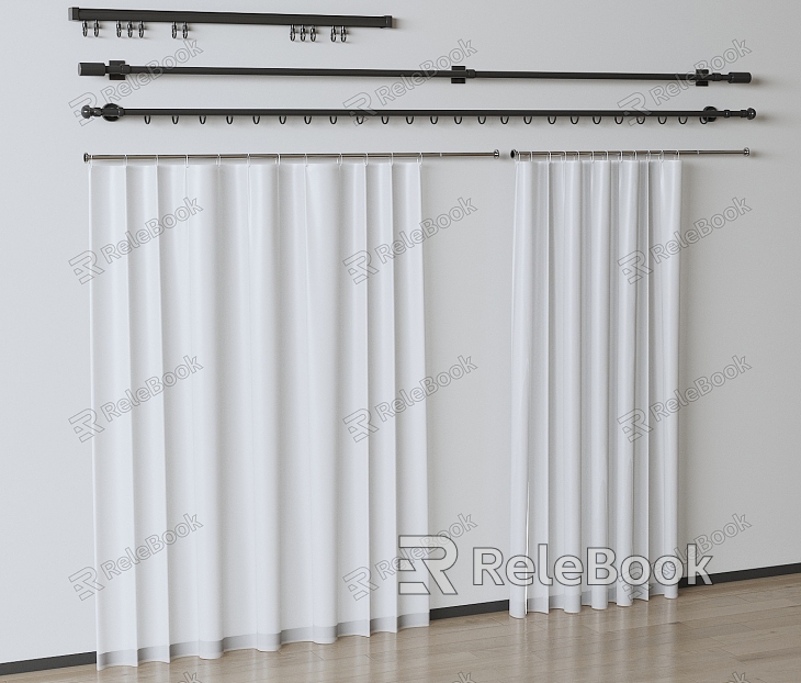 modern curtain rod shower curtain model