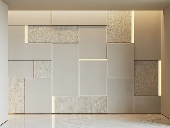 Modern stone background wall 3d model
