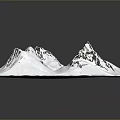 Scenic Snow Covered Mountain Landscape Featuring Rugged Peaks And Natural Texture