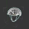3D Model Tactical Weapon Helmet With Camouflage Design For Military Use
