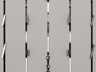 Modern Downlights and Spotlights with Sleek Design for Home Lighting Fixtures 3d model